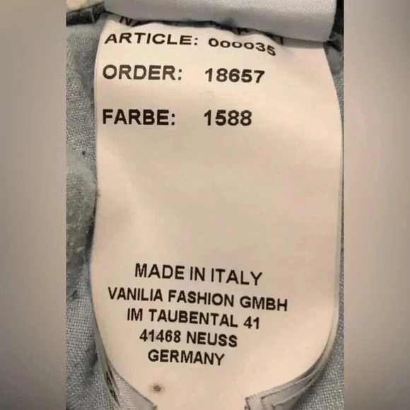 Vanilia Italian Women’s Denim Jeans “Marilyn”. Size 42N=10 US Made in Italy. EUC - Picture 11 of 12